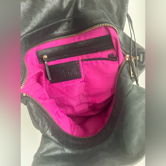 Botkier black studded leather purse / laptop bag - Picture 3 of 5